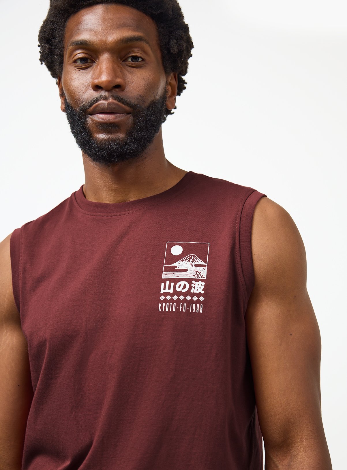 Buy Dark Red Japanese Graphic Tank Vest L | T-Shirts | Argos